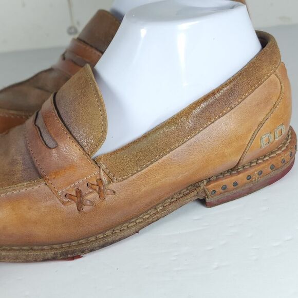 Bed Stu Women's Reina Cobbler Series US8 Brown Leather Penny Loafers Shoes - Picture 13 of 16